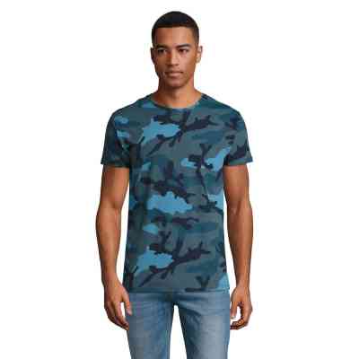 Футболка Sol's Camo men синій камо S (01188536S) Винница