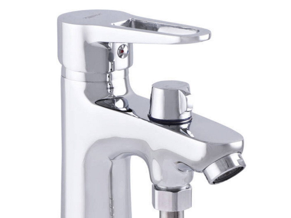 Змішувач для умивальника Zerix PUD1 045 з виходом на душ (лійка+шланг) Чернівці - фото 5