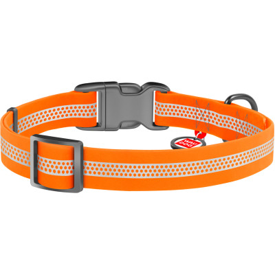Ошейник для животных WAUDOG Waterproof пластиковая пряжка S Ш 15 мм Д 25-35 см оранжевый (26164) Винница - изображение 2