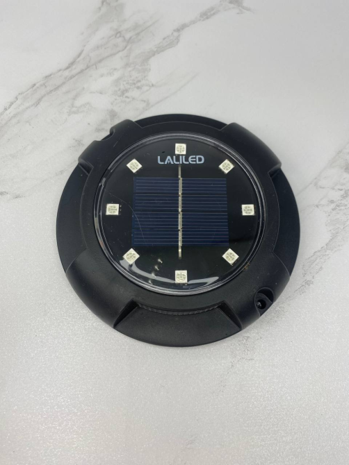 Б/у Уличный грунтовый светильник на солнечной батарее Laliled Disk Lights A19 6 LED IP65 Теплый белоснежный свет Киев - изображение 4