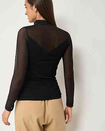 Жіноча кофточка з прозорими рукавами та декольте - Ozkan 26824 L Київ