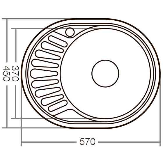 Мийка кухонна Zerix Z5745-08-180D    ( ZX1593 ) 23021 Харків