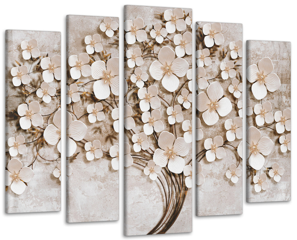 Модульная картина в гостиную / спальню Абстракция Дерево Art-455_5 ( 80х118см ) 115x170 см Киев - изображение 1