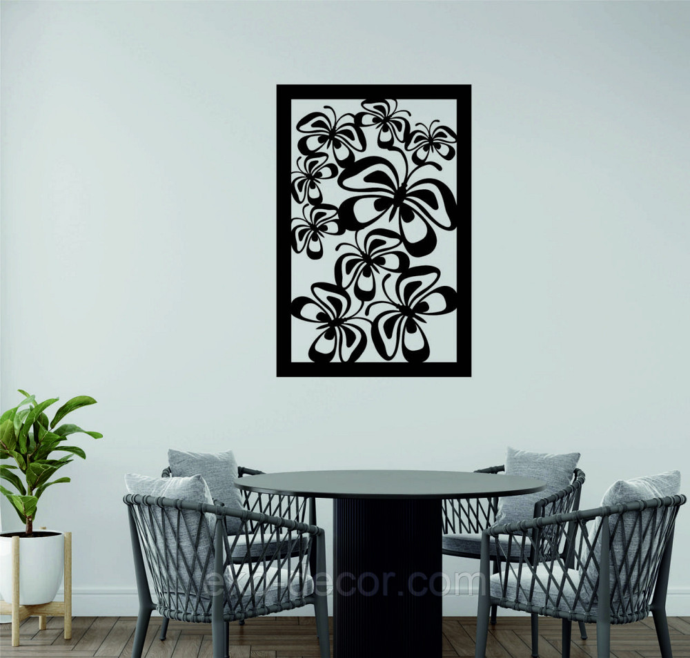 Декоративне настінне 3D Панно «Метелики» Декор на стіну з об'ємом Київ - фото 4