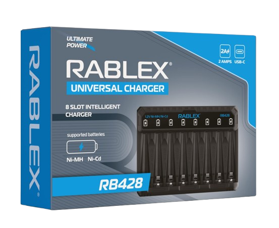 Зарядний пристрій Rablex RB428 на 8 AA/AAA R3/R6 1.2V Дніпро - фото 1