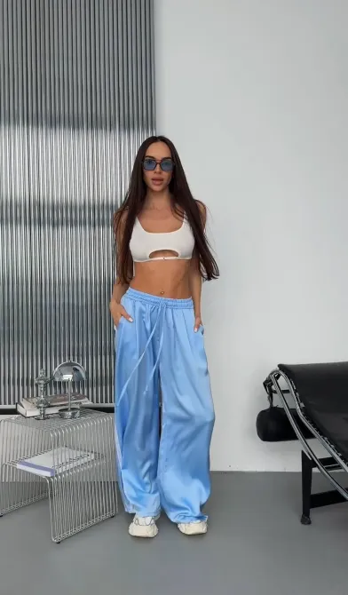 Женские брюки с двойной шелковой лампой — легкие летние брюки Одесса - изображение 8