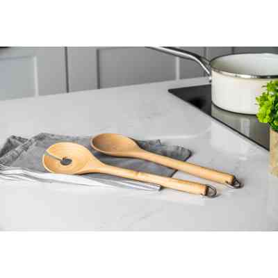 Ложка кухарська KitchenAid Coreline Набір для салату, 2 шт, 30 см, береза (KQR713OHE) Вінниця