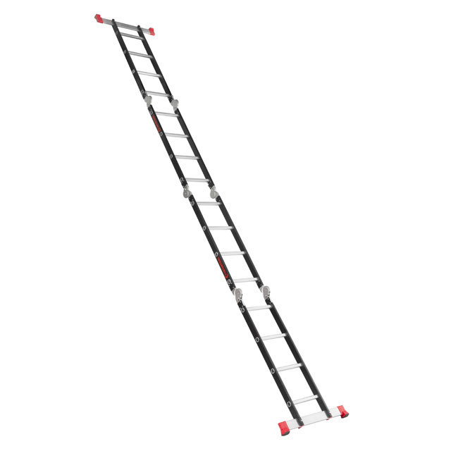 Драбина багатофункціональна трансформер, 4×4 сходинки, сталевий профіль, 4,45 м, 150 кг INTERTOOL LT-0024 Киев - изображение 15