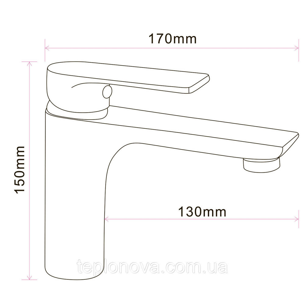 Змішувач для умивальника Globus Lux TURIN GLTU-0401 Чернівці - фото 2