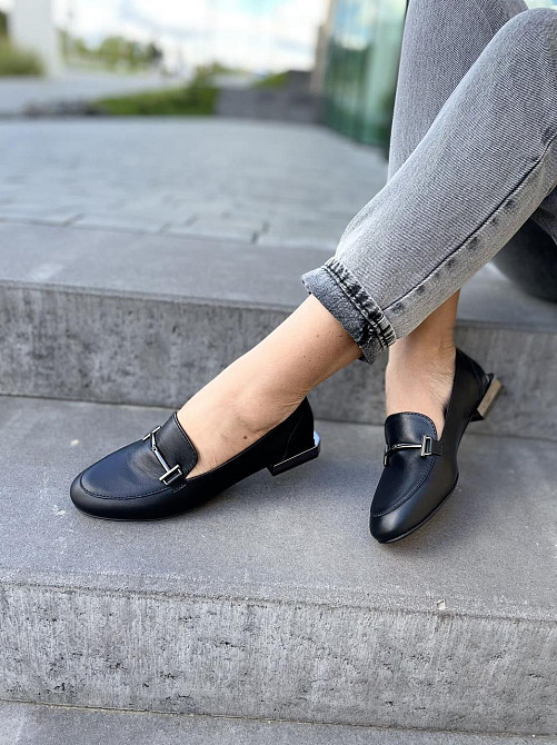 Auris Туфлі жіночі AURIS 2102 чорні (весна-осінь, шкіра натуральна) (4763) Коломия - фото 9