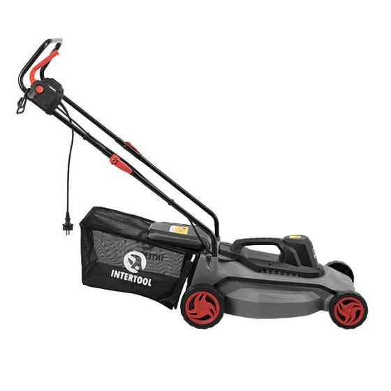 Газонокосарка електрична, 1,8 кВт, 3000 об/хв, ширина зрізання 400 мм, висота зрізання 25-75 мм, контейнер 35 л INTERTOOL DT-2262 Киев