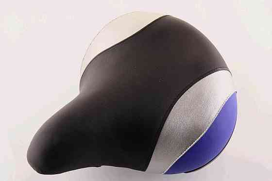 Сідло велосипедне (чорно-синє) (основа пластмас, SD-7016) Мукачево