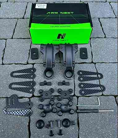 Кріплення чебурашка для навушників Peltor та Sordin на шолом (Чорний) Київ