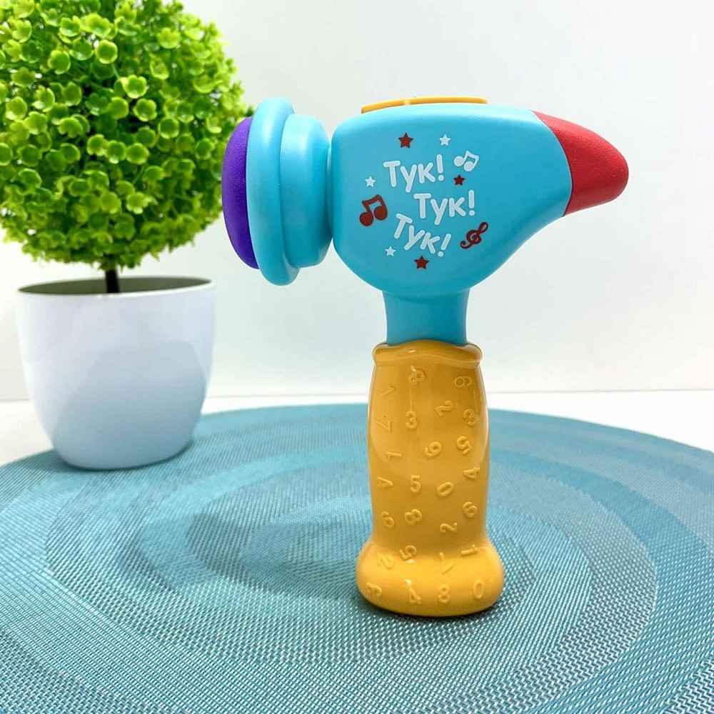 Молоточок розвиваючий Limo Toy музичний українське озвучення Блакитний (FT 0031) Чернігів - фото 1