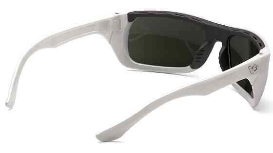 Окуляри захисні Venture Gear Vallejo White (forest gray) Anti-Fog, сіро-зелені в білій оправі Запоріжжя