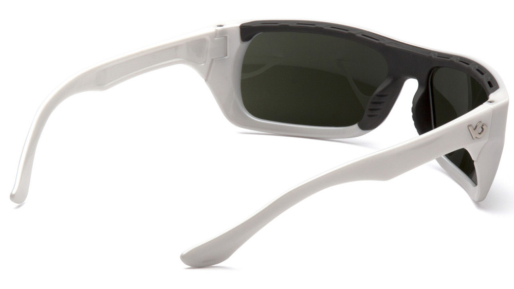 Окуляри захисні Venture Gear Vallejo White (forest gray) Anti-Fog, сіро-зелені в білій оправі Запоріжжя - фото 4