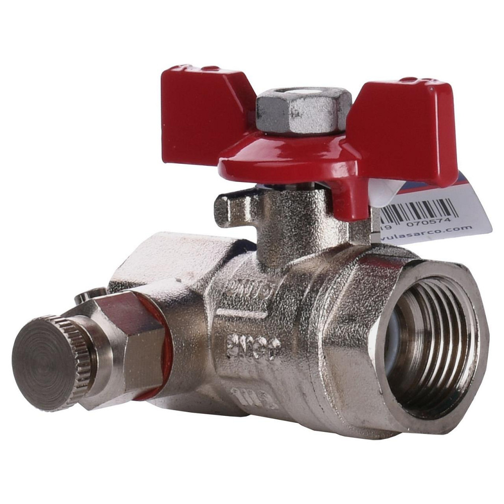 Кран шаровый полнопроходной ARCO VA30 1/2″ 152203 с краном Маевского (000019849) Киев - изображение 1