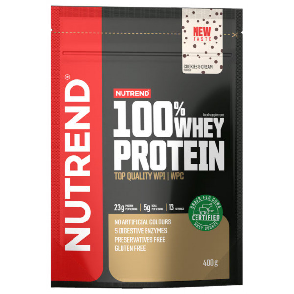 Протеїн Nutrend 100% Whey Protein 400 g (Cookies&amp;cream) Луцьк - фото 1