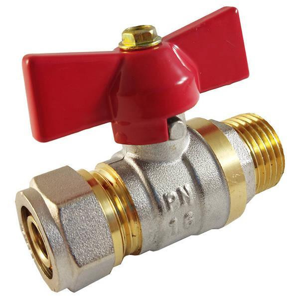 Кран для металлопластиковых труб 16х1/2 наруж. Koer Харьков - изображение 1