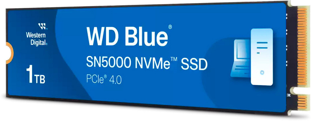 Накопичувач SSD 1 TB WD Blue SN5000 M.2 2280 PCIe 4.0 x4 3D NAND TLC (WDS100T4B0E) ( 29094 ) Харків - фото 2