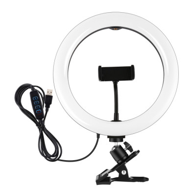 Набір блогера Puluz Ring USB LED lamp PKT3126B 10.2&quot; + зажим (PKT3126B) Вінниця - фото 1