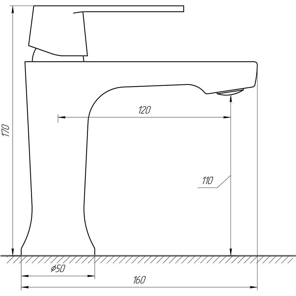 Змішувач для умивальника Globus Lux Laguna GLA-0401-7-WHITE Луцк - изображение 7