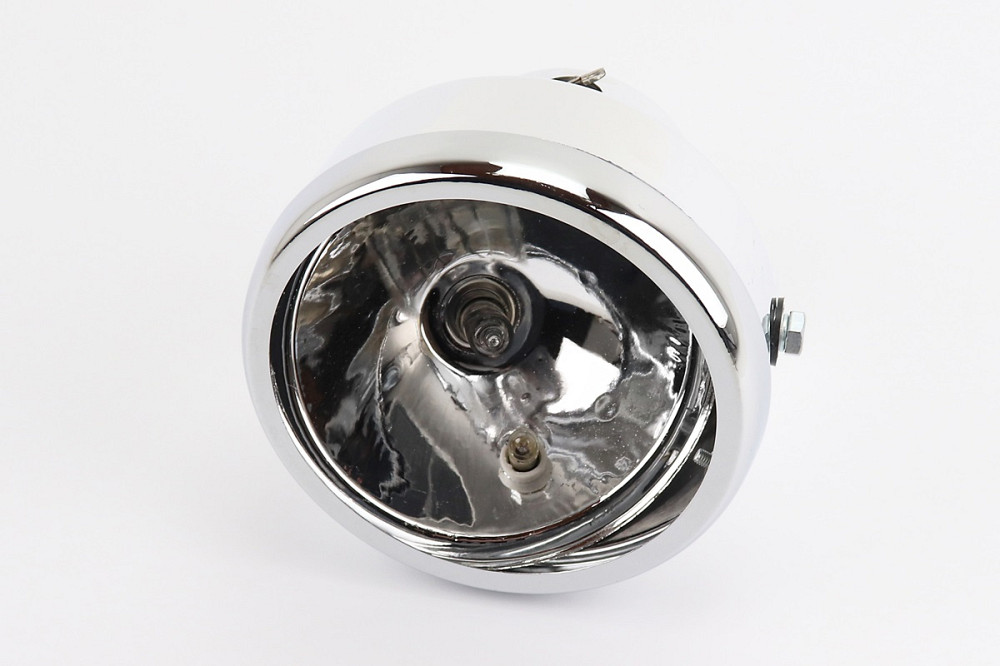 УЦІНКА DELTA Фара передня "хром" ALPHA кругла D=150mm (без скла. див,фото) Київ - фото 1