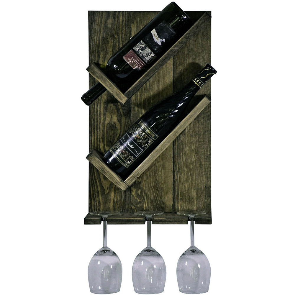 Настенная винная полка 