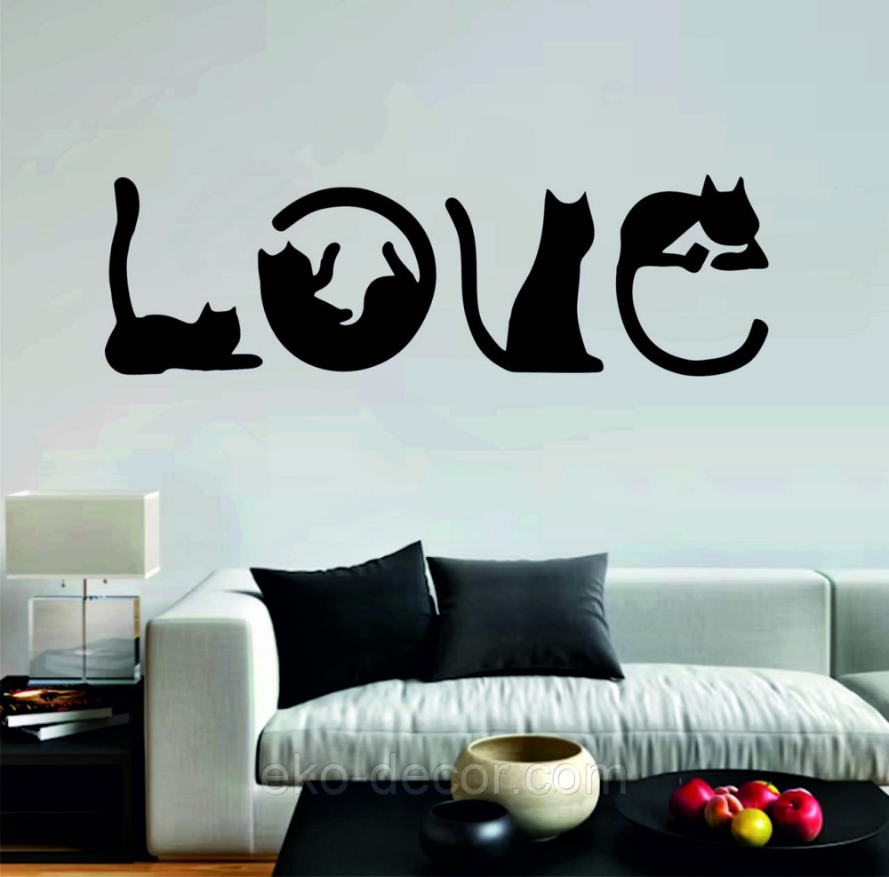 Декоративне настінне Панно «Котики - Love» Декор на стіну Київ - фото 5