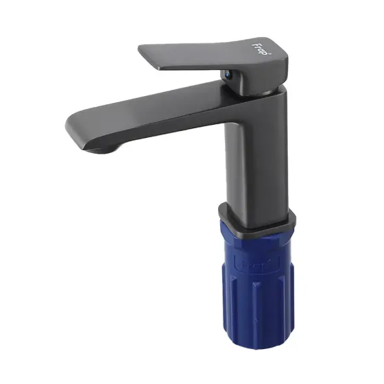 Змішувач для умивальника FRAP F1084-9 графит Київ