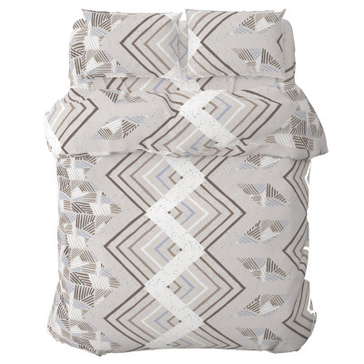 Постільна білизна Home Line Захопленість бузково-бежевий, бязь, полуторний (181395) Вінниця - фото 1