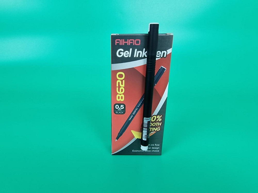 Гелева ручка чорна тм Аihao AH-8620 (5 шт.) Харків - фото 1