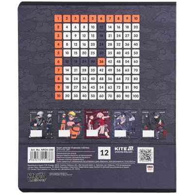 Тетрадь Kite Naruto, 12 листов, клетка (NR25-232) Винница