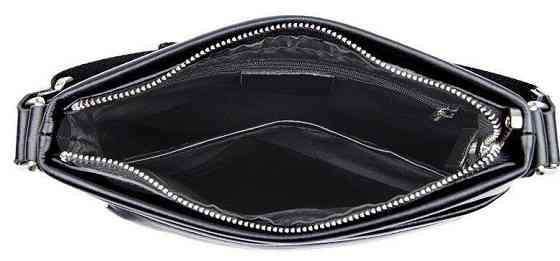 Сумка мужская в гладкой коже Черная (Vintage) Киев