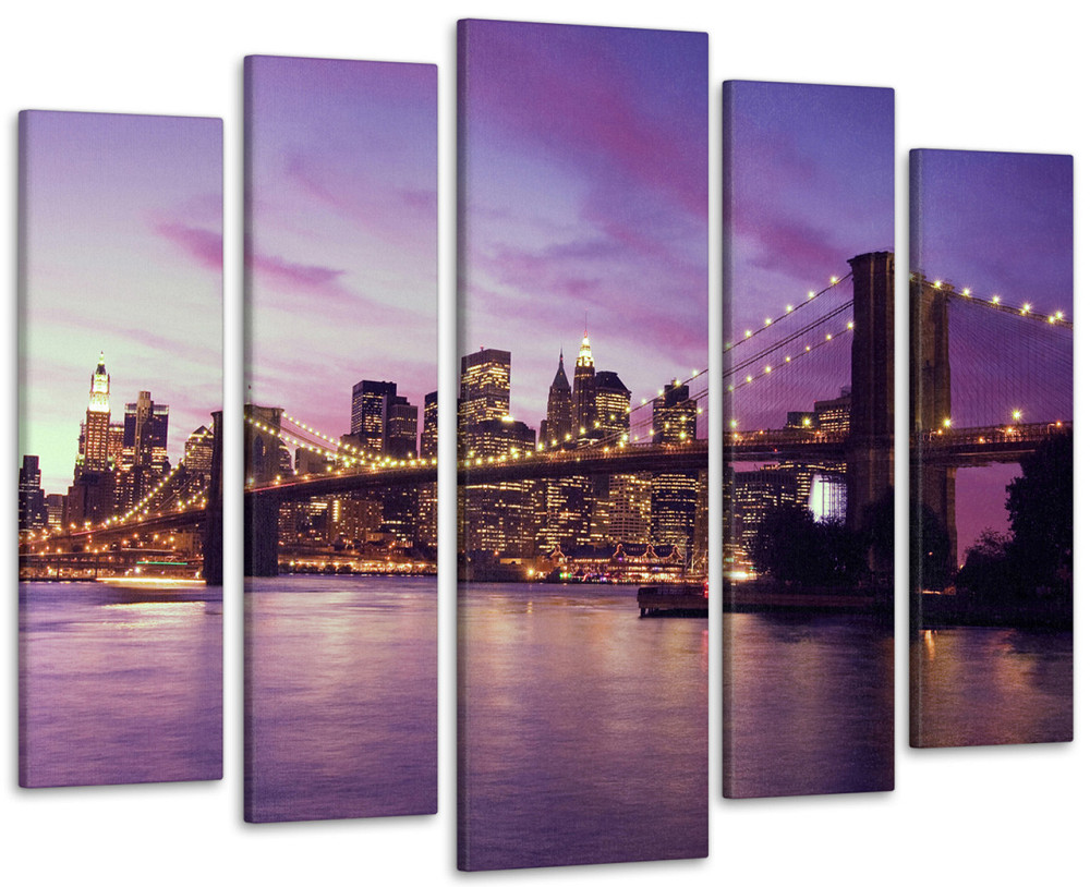 Модульна картина Нічне місто Art-37_5 Київ - фото 1