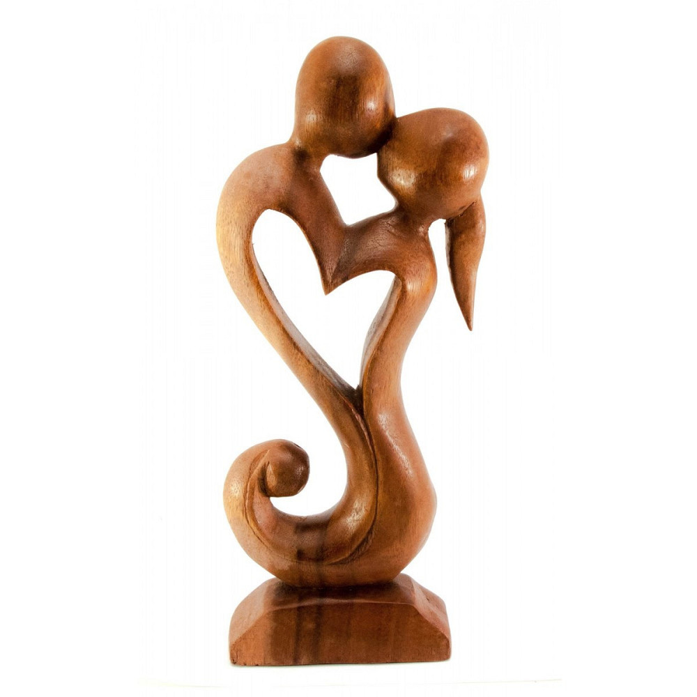 Декоративна дерев'яна фігурка Закохані Київ - фото 1