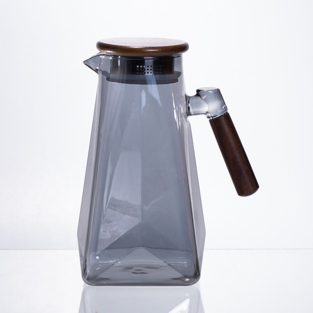 Кувшин для напоїв 1.8 л зі бамбуковою кришкою Київ - фото 3