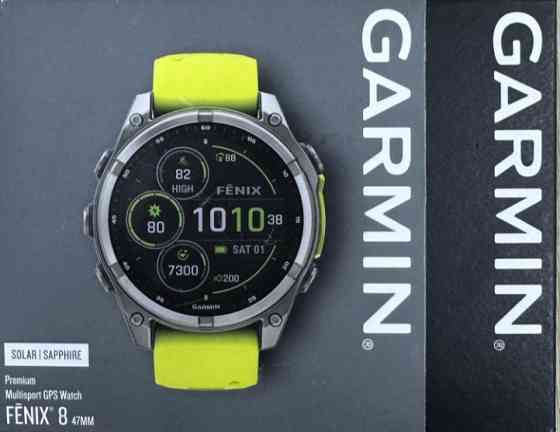 Смарт -Часы Garmin Fenix 8 47mm. Solar Sapphire Киев