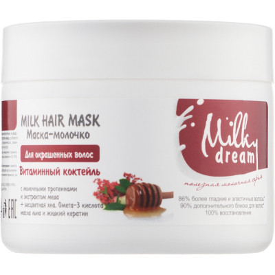 Маска для волос Milky Dream для окрашенных волос Витаминный коктейль 300 мл (4820205302497) Винница - изображение 1