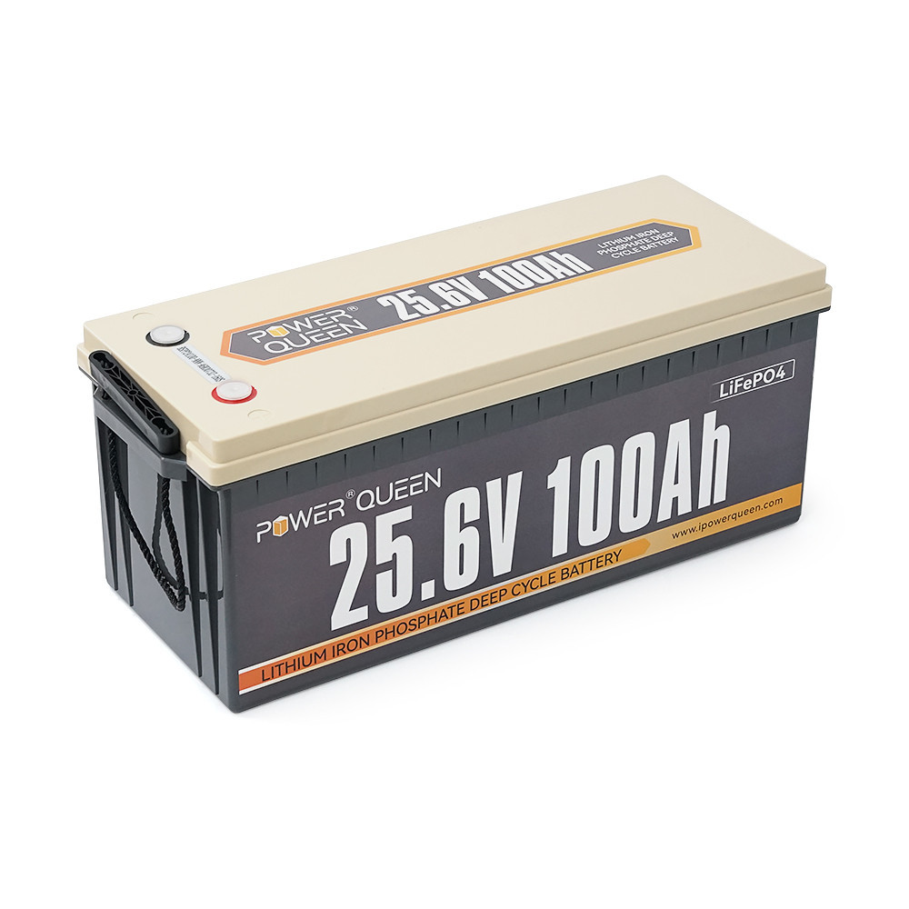 Акумуляторна батарея LiFePO4 Power Queen 25.6V 100Ah, 2560Wh, BMS 100A, 532*207*215мм Київ - фото 1