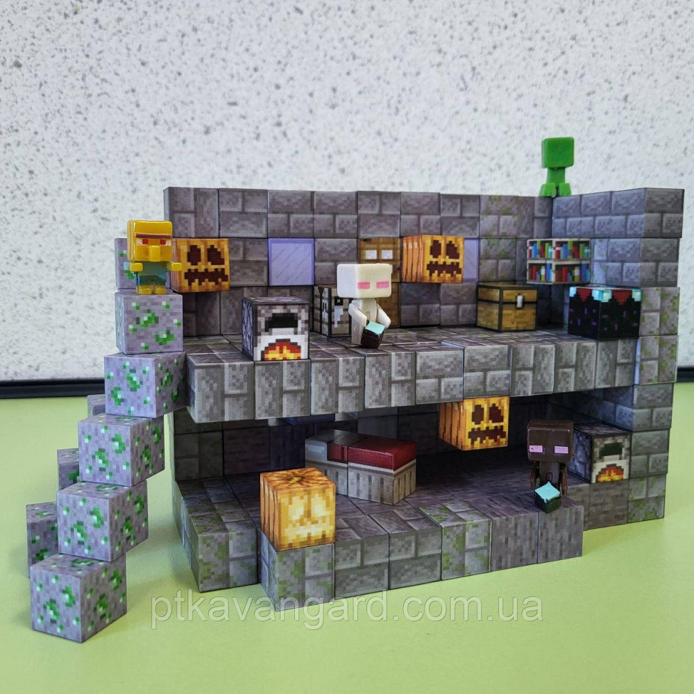 Магнитный конструктор майнкрафт 169 магнитных блоков двухэтажный домик с фигурками Dream World LZCK 057 Хмельницкий - изображение 2