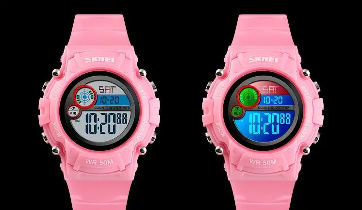 Детские спортивные наручные часы Skmei 1477 (Розовые) Винница - изображение 6