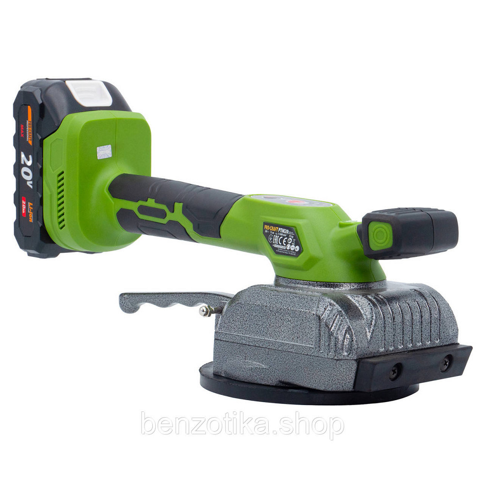 Акумуляторна віброприсоска для плитки Procraft PTM20 (з 1 акб) Київ - фото 3