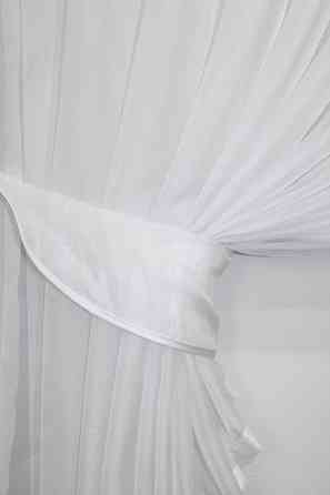 Кухонная занавеска VR-Textil № 069к желтый с белым 280х170 см (50-096) Киев