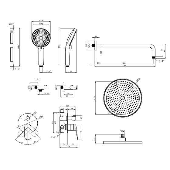 Душова система Kroner Element 211335B-0101 Київ