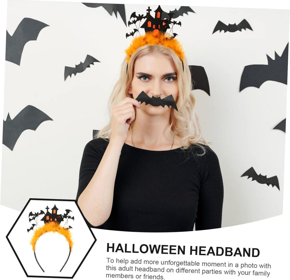 Обруч для волосся Toddmomy Halloween чорний роги аксесуар на голову на Хелловін карнавальний для дівчат Київ - фото 2