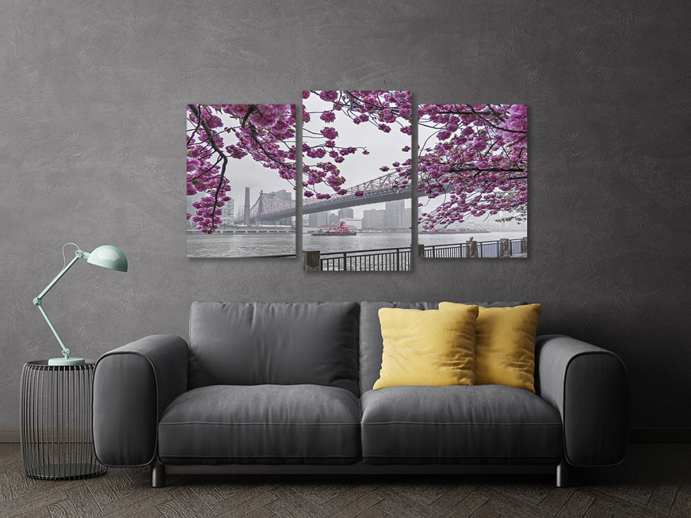Модульна картина у вітальню/ спальню Сакура в місті Art-570_3 100x150 см Київ - фото 3