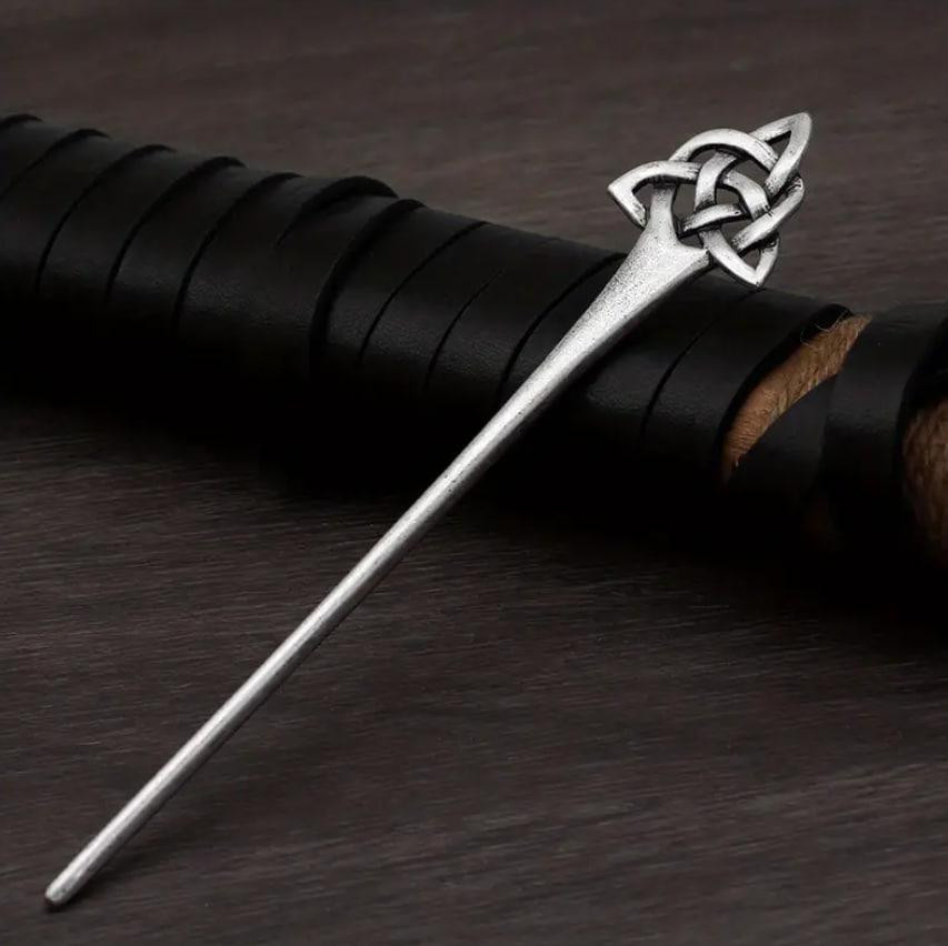 Металическая кельтская шпилька для волос – длинная палочка для пучка и причёсок Киев - изображение 1