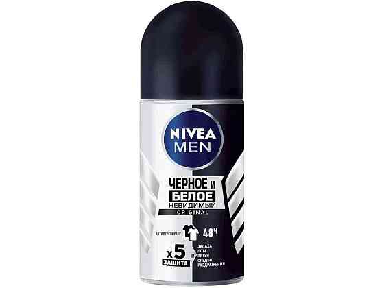 Антиперспирант роликовый 50мл для чел. BLACR WHITE INVISIBLE ORIGINAL ТМ Nivea   Solmir Киев