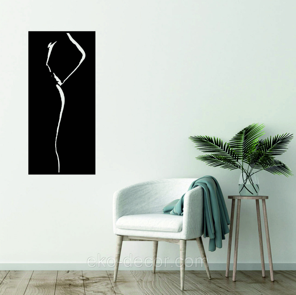 Декоративное настенное Панно «Женский Образ», Декор на стену 110*51 см, Черный Киев - изображение 10